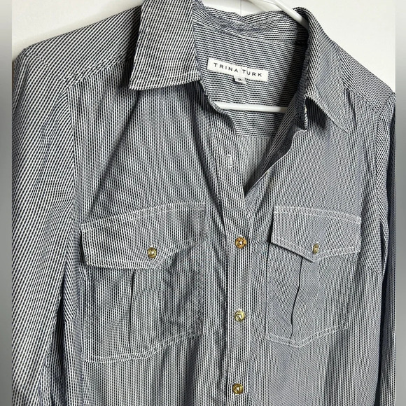 Trina Turk - 100% Cotton Short Dress - size 2 - Picture 2 of 10